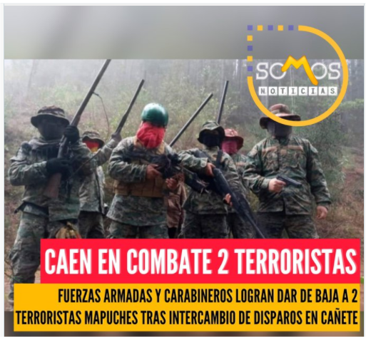 caen en combate 2 terroristas mapuches en Cañete. Fuerzas Armadas junto a Carabineros se defendieron de ataque terrorista perpet