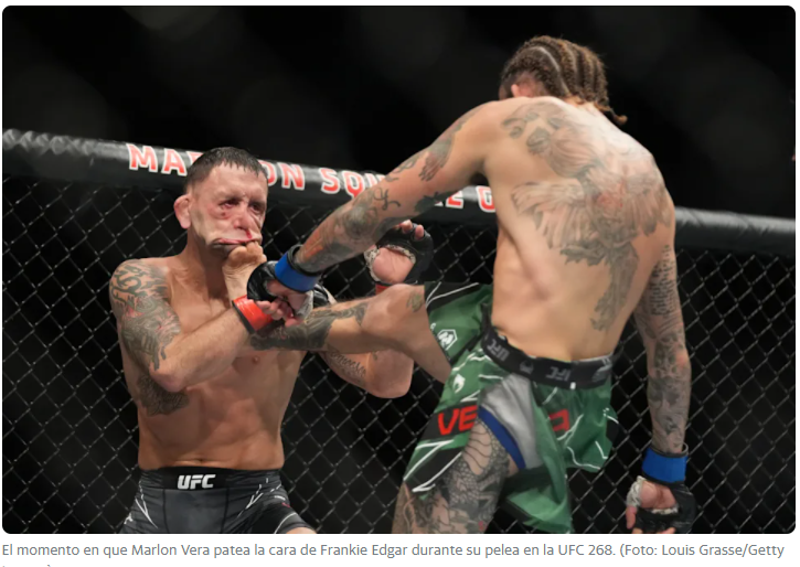 Una brutal patada le desfigura el rostro a peleador de la UFC y el momento queda inmortalizado en una foto viral